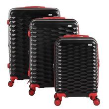 Buy Travel Plus, Honey Comb Set Of 3 Luggage Trolley Case 20/26/30, Black in Saudi Arabia