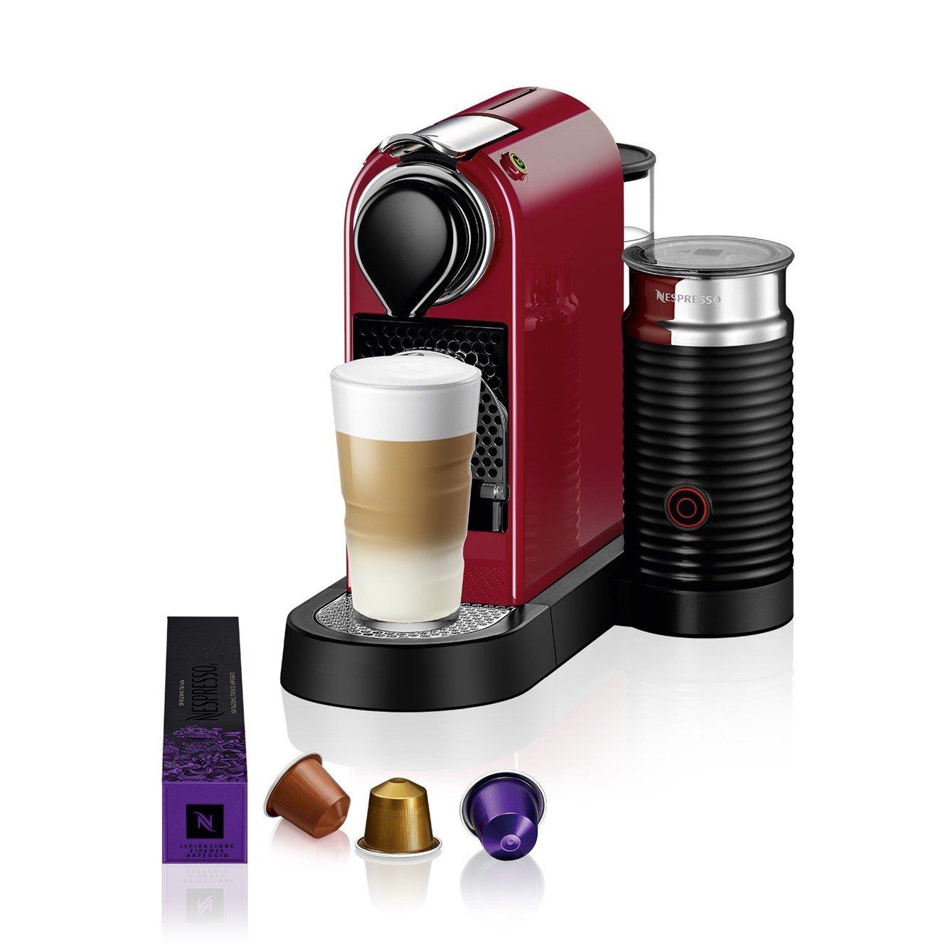 Nespresso CitiZ And Milk Coffee Machine 1710W Red eXtra