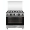 Glemgas 90x60cm Gas Cooking Range With Convection Full Safety, 5 Gas Burners, Stainless Steel