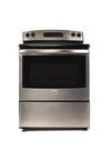 Mabe Electric Cooking Range, 4 Coil Burner, Black with Stainless Steel