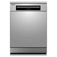Toshiba Dishwasher,13 Plates Setting, 6 Programs,Silver