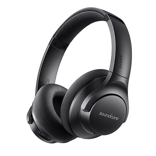 Anker Soundcore Life 2 Headphone, Playback with Active Noise cancellation, Black