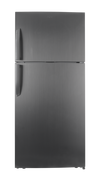Haier Refrigerator, 16.9 Cu.Ft, Anti- Bacterial Plastic Inner, Steel