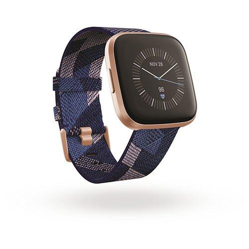 fitbit versa rose gold black