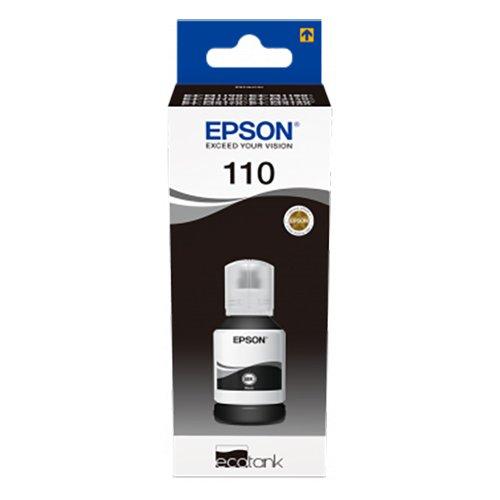 Epson, 110 EcoTank, Pigment Black Ink bottle 120ML 6000 Pages For M1100