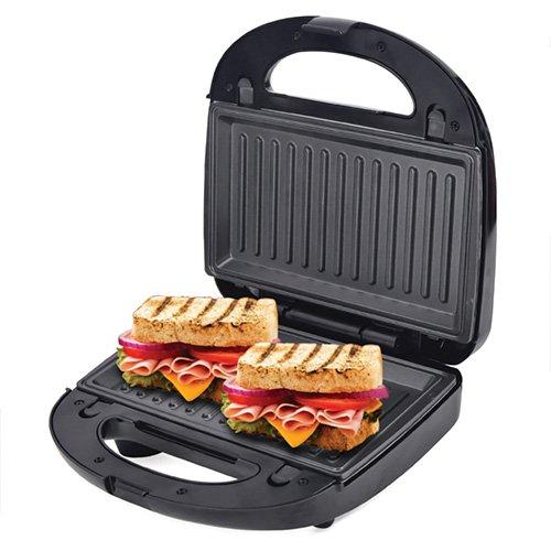 Clickon 3in1 2s Sandwich Maker With Waffle & Grill Plates 750W Black