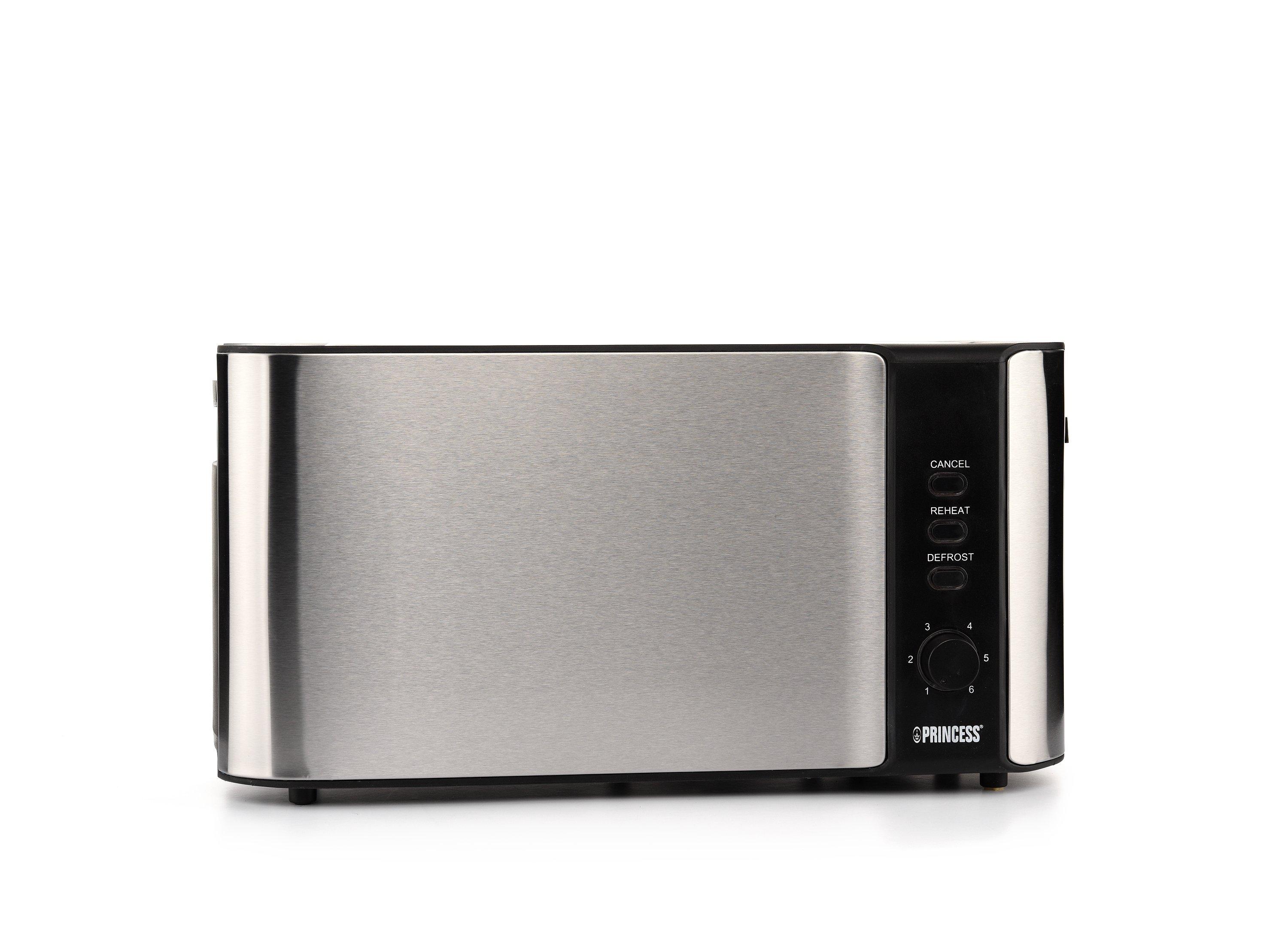 bestellen registreren Handelsmerk Princess Long Slot Toaster, 1000W, Metallic Silver - eXtra Saudi