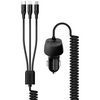 Promate VoltTrip-UNI Multi-Connect Universal Mobile Car Charger Kit With USB Port 3.4a Black.