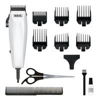 Wahl EASY CUT 9314 Corded Hair Clipper,12pcs Accessories Kit, White.