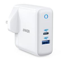 Buy Anker PowerPort + Atom III Wall Charger with Type C Power Delivery 60W, White in Saudi Arabia