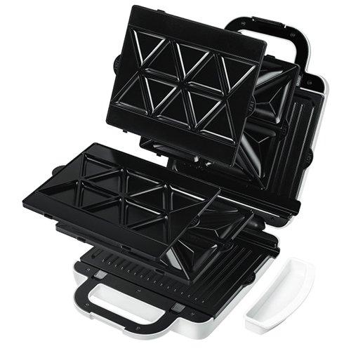 3 in 1, 4 Slice Sandwich, Grill & Waffle Maker