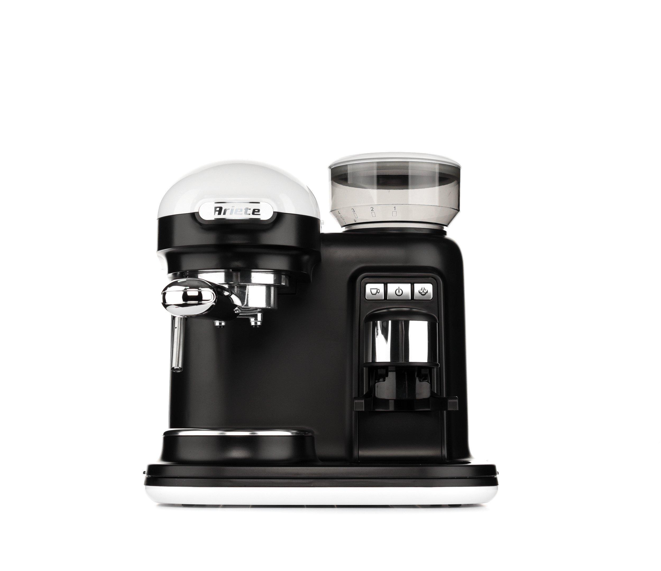 Ariete Moderna Espresso Machine - With Integrated Coffee Grinder Red