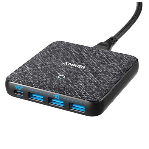 أنكر Anker Powerport Atom Iii Slim 4 Port Wall Charger