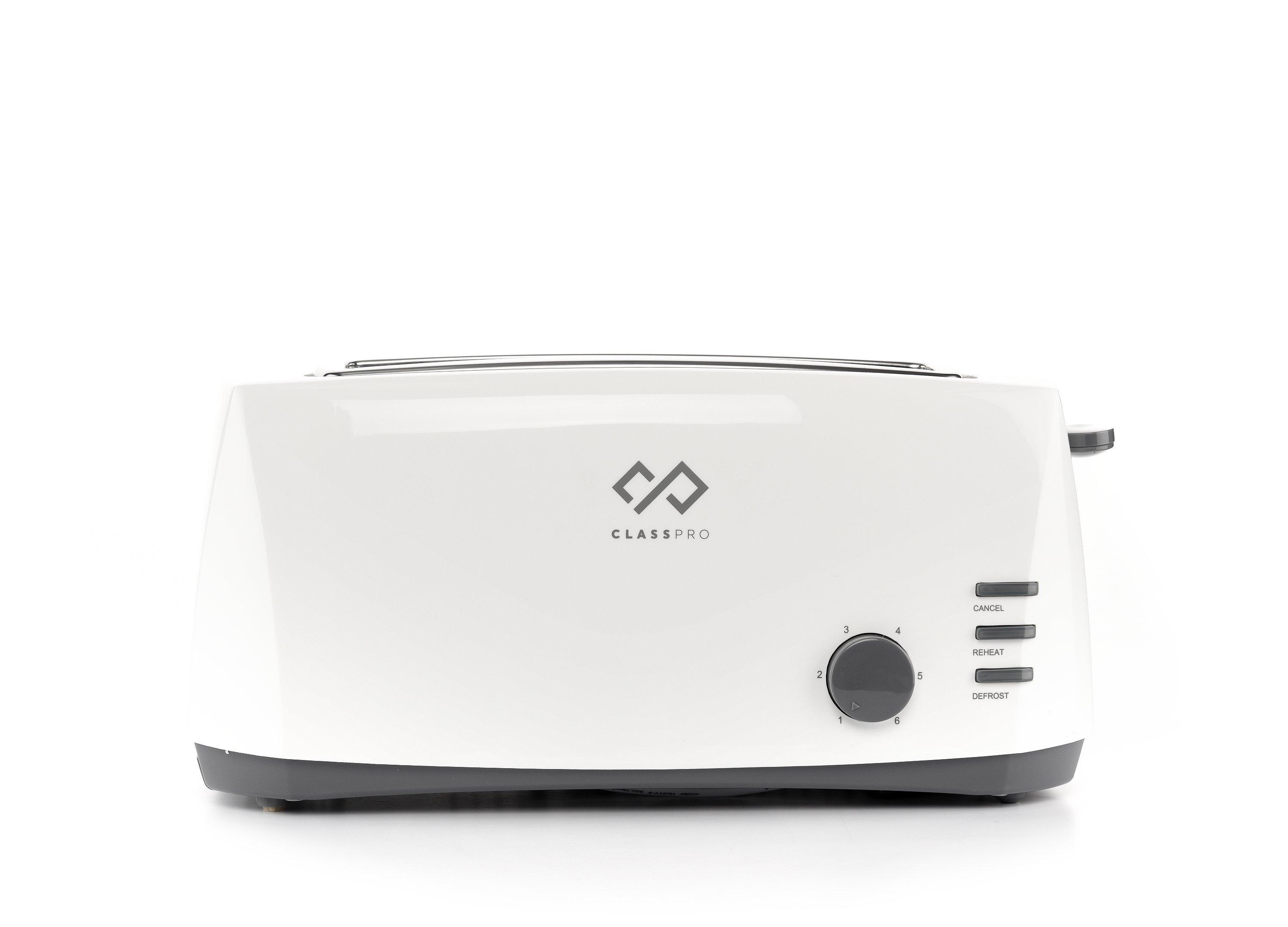 ClassPro, Toaster, 1400W, White price in Saudi Arabia Extra Stores