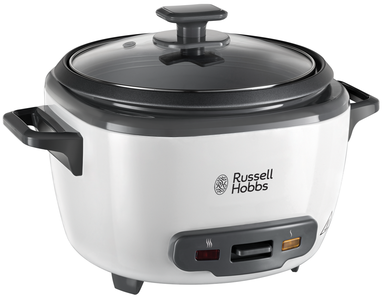 Buy Russell Hobbs, Large Rice Cooker Plus Steamer, 500W, 14 Servings Capacity, White&Black in Saudi Arabia