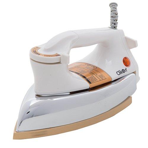 Clikon Heavy Dry Iron, 1200W, White.