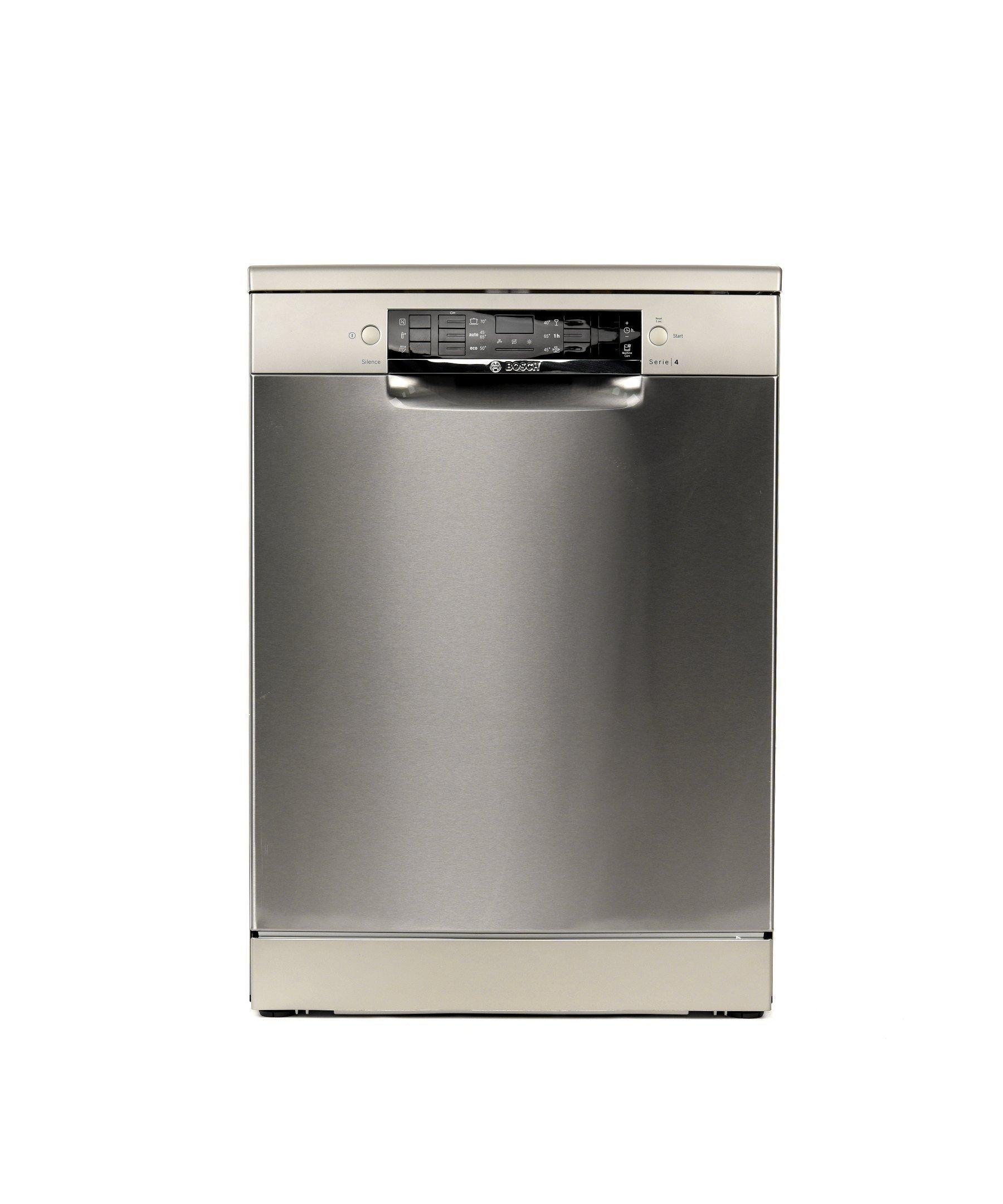 Buy SMS46DI00M--Bosch Dishwasher,12 Place Settings, 6 Programs, Silver Inox in Saudi Arabia