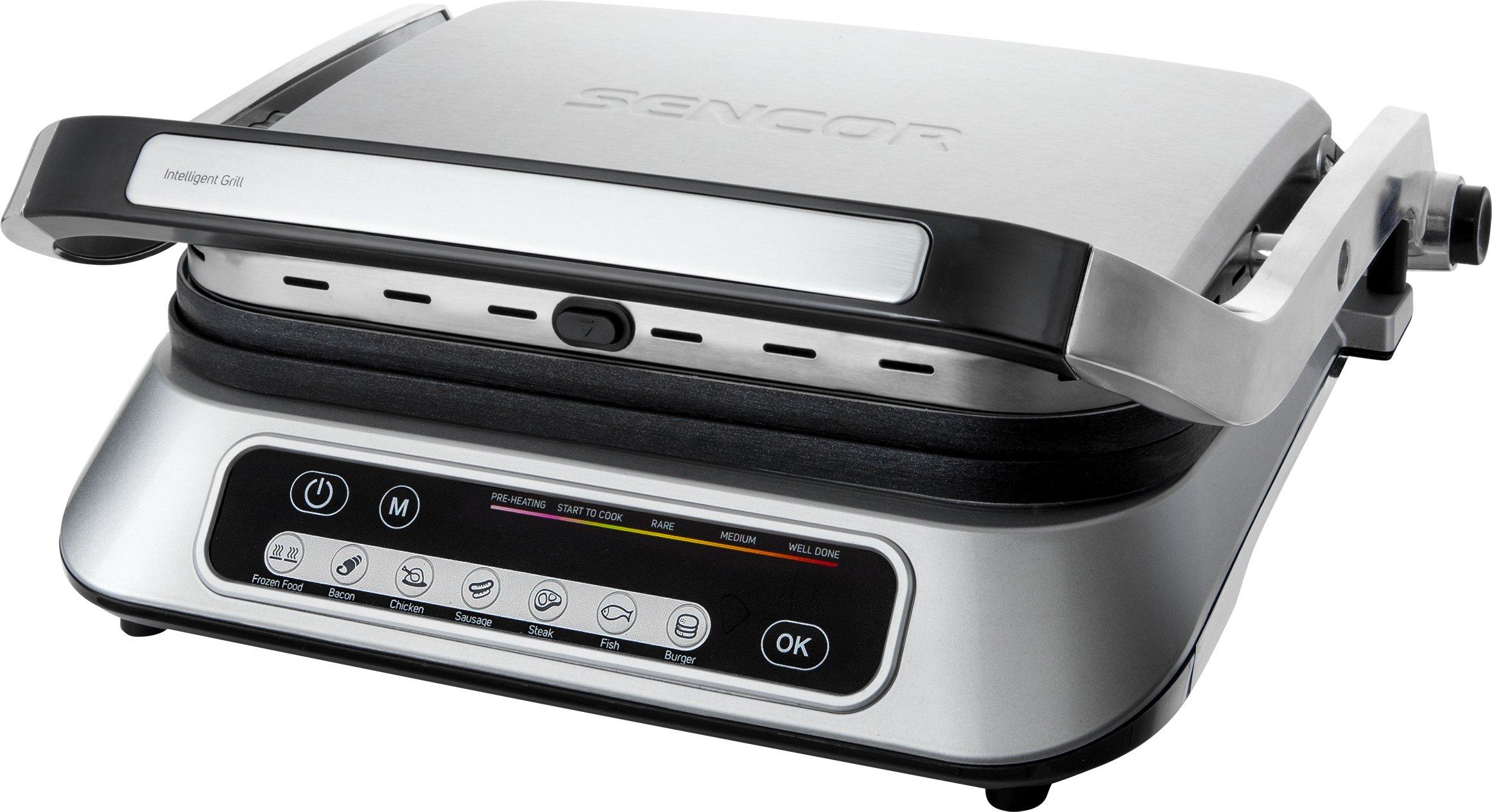 Sencor Intelligent Electric Contact Grill With Removable Plates 2100W Silver eXtra