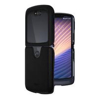 Motorola Razr 5G Leather Case, Black