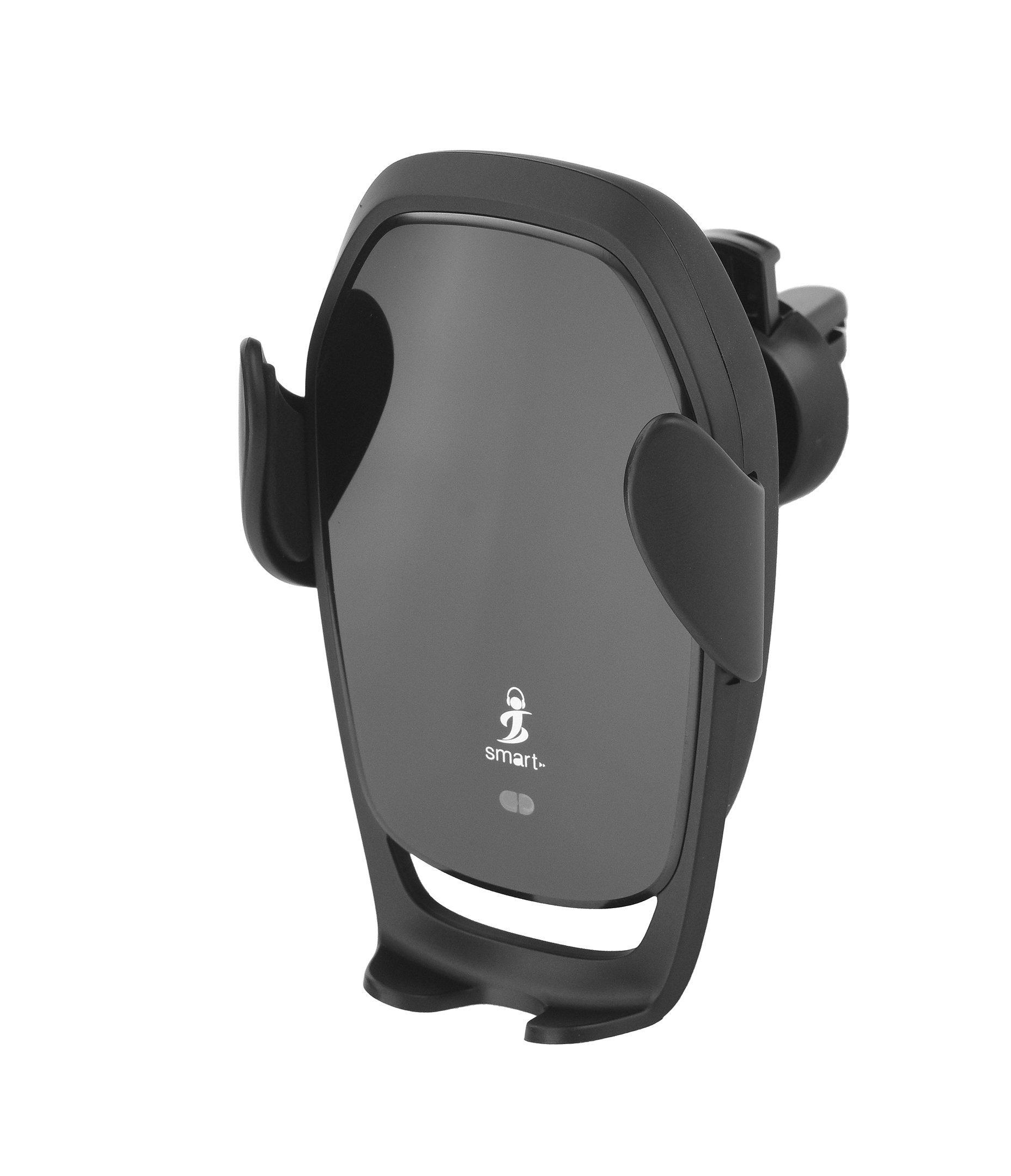 Smart, Wireless Mobile Car Charger Holder, 15W, Black eXtra Bahrain