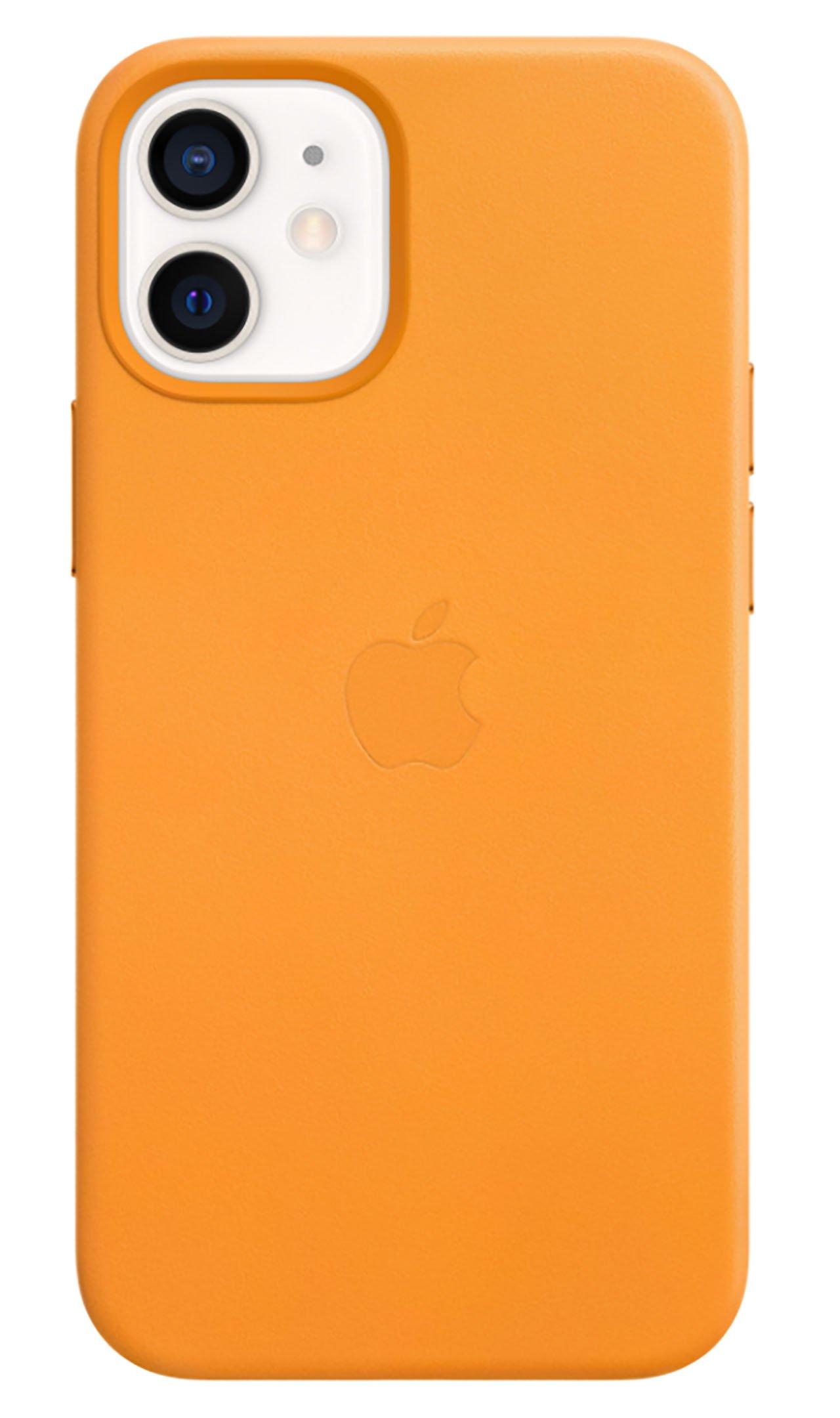 Apple iPhone 12,12 Pro Leather Case with MagSafe ,California Poppy