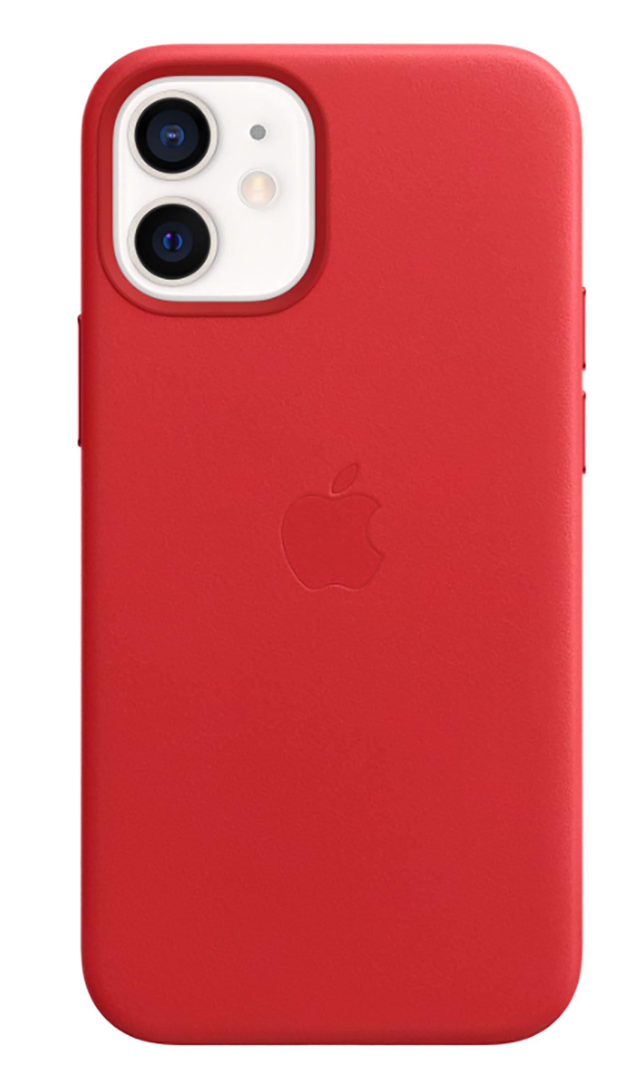 Apple iPhone 12 Mini Leather Case with MagSafe , (PRODUCT)RED 