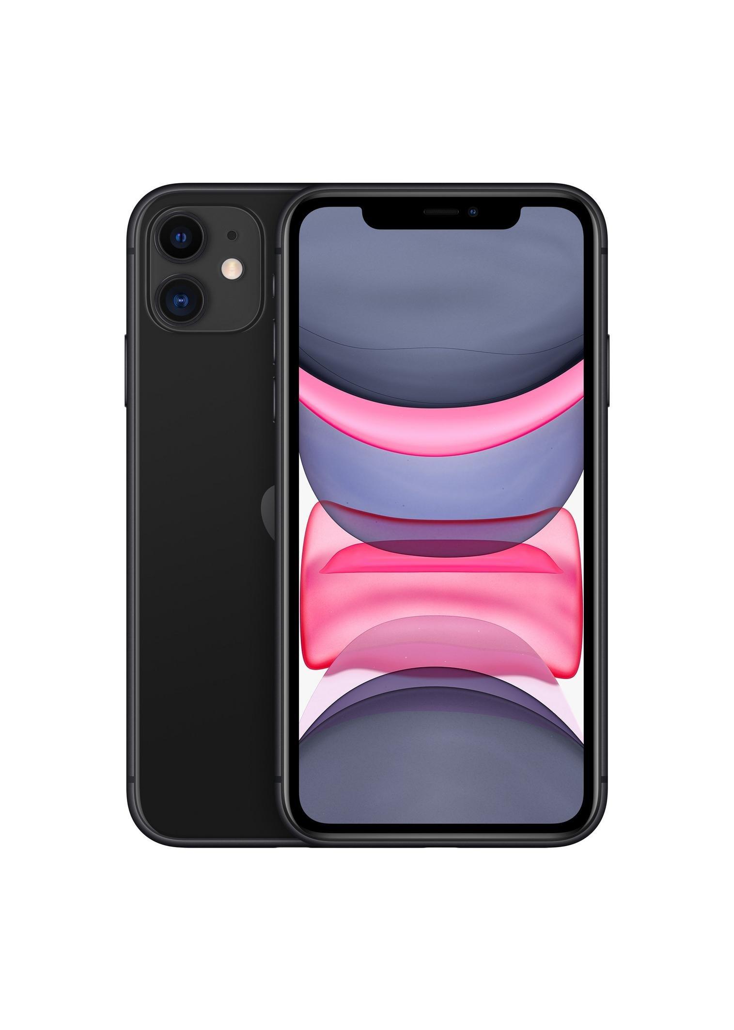 Apple iPhone 11, 4G, 128GB, Black, New Edition eXtra Saudi