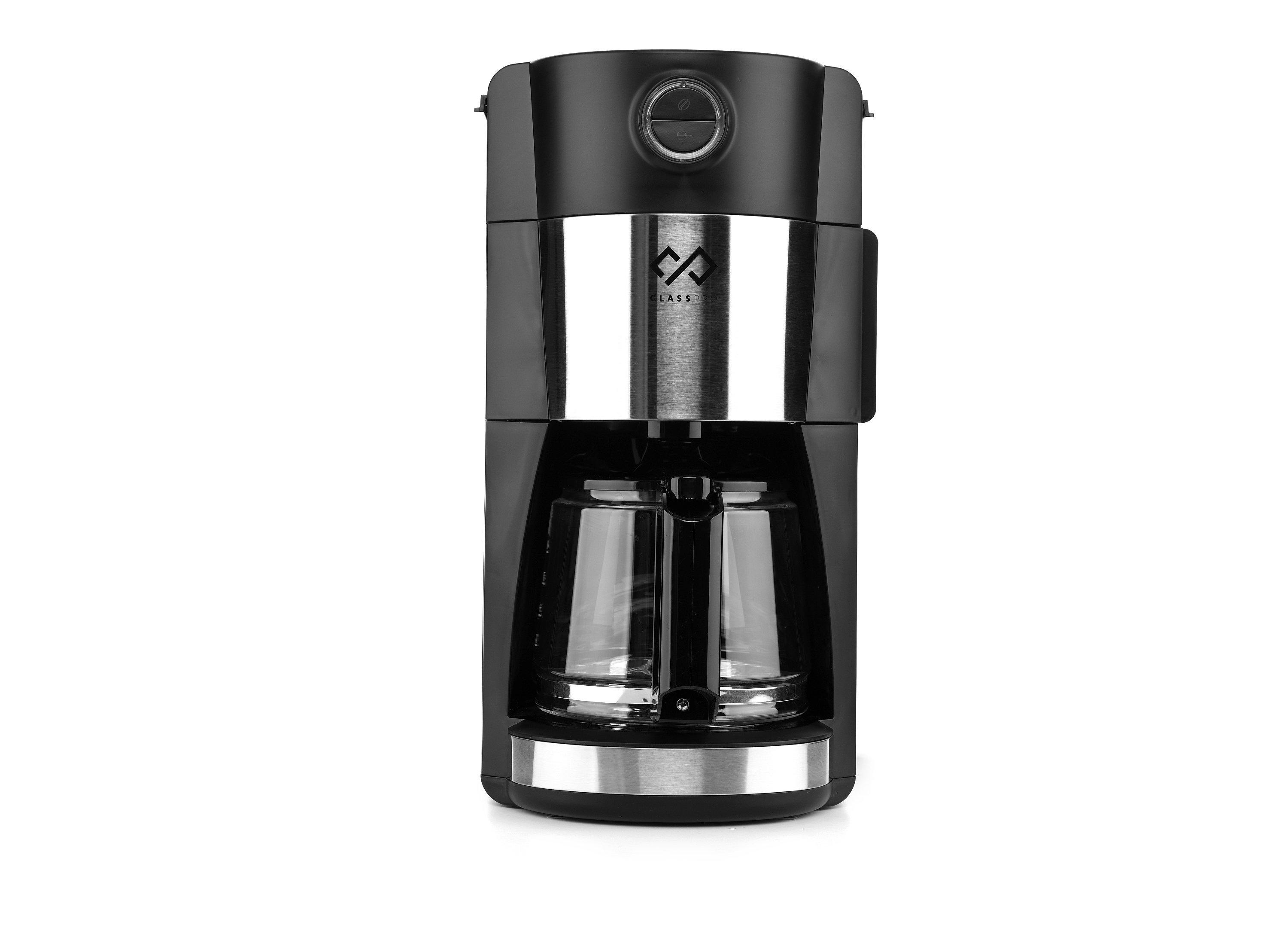 SUGIFT 12-Cup Drip Coffee Maker, Grind and Brew Automatic Coffee Machine  with Programmable,1.8L Large Capacity Water Tank,900W, Black 