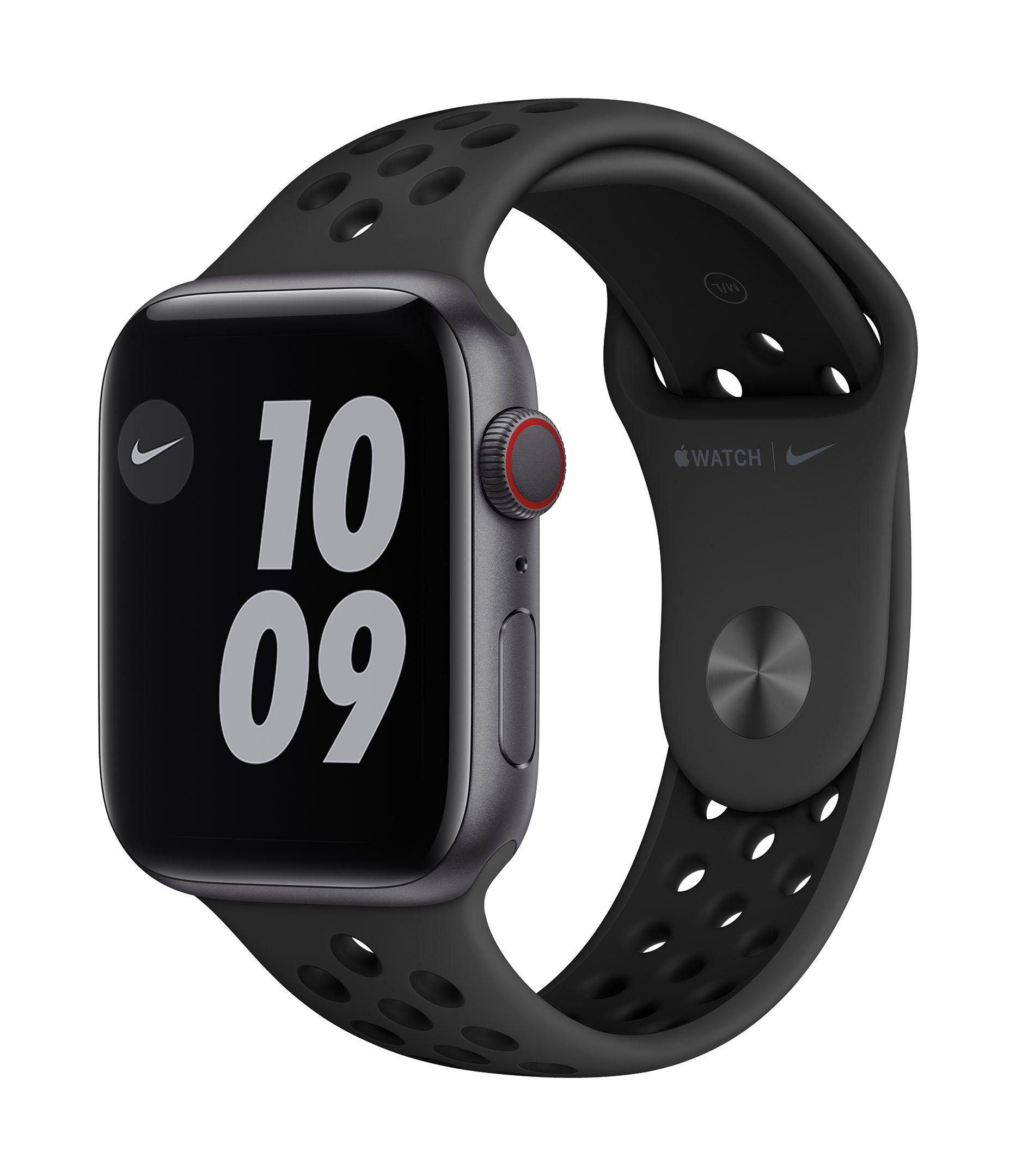Apple Watch Nike Series 6 GPS + Cellular, 44MM Space Grey Aluminium Case with Anthracite/Black