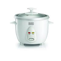 Black+Decker 0.6L Rice Cooker With Glass Lid 350W White