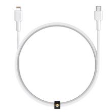 Buy AUKEY Sync & Charge Cable Braided Nylon USB-C to Lightning Cable 2M, White in Saudi Arabia