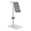 Fit Gear,Headphone Stand with Tiltable Phone Holder, Silver