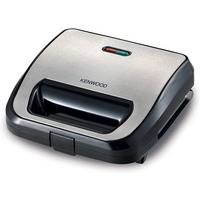 Kenwood, 3in1, 2 Slice Sandwich Maker Grill ,With Waffle Plates, 750W Black/Silver