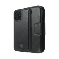 Marvelle Leather Magnetic Case for iPhone 12 Mini Wallet, Midnight Black