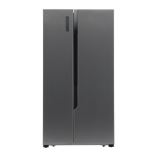 Buy Hisense Side By Side Refrigerator 14.3Cu.ft Freezer 7.9Cu.ft,Multi Air Flow, Inverter, Steel in Saudi Arabia