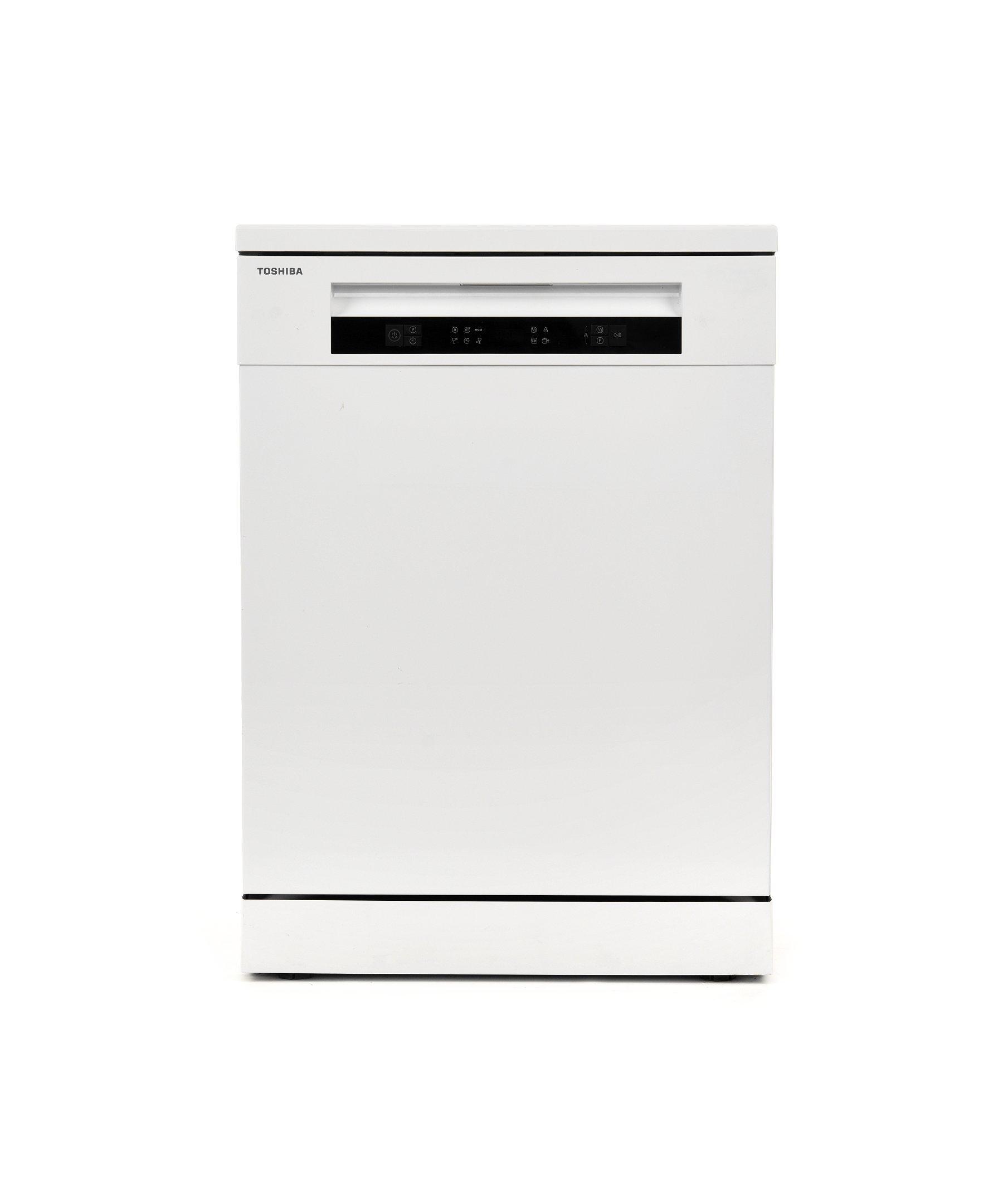 Buy Toshiba Dish Washer, 14 Place Settings, 6 Programs, LED Touch Panel, White in Saudi Arabia