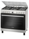 Bosch  90x60cm Gas Cooking Range With Convection Full Safety Stainless Steel