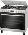 Bosch 90x60cm Gas Cooking Range With Convection Digital Full Safety Stainless Steel