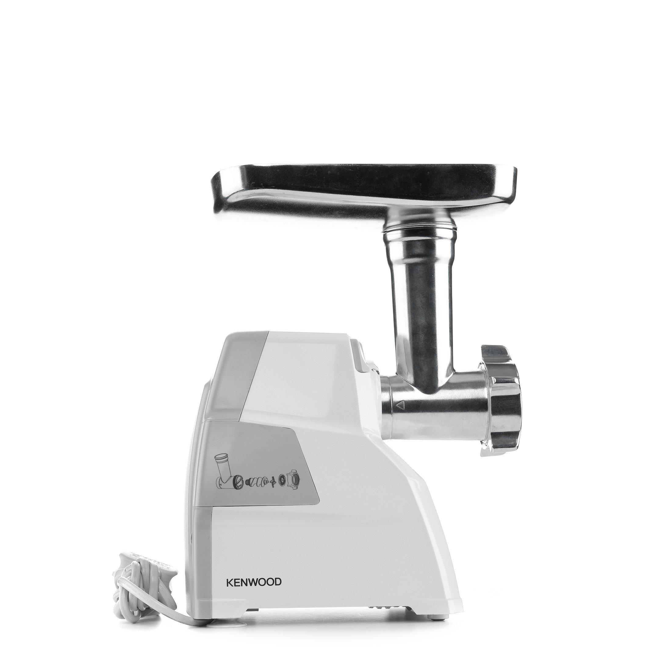 Kenwood Meat Grinder, 2100W, Kebbe Maker, Sausage Maker, White eXtra Saudi