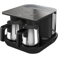Beko  Automatic Turkish Coffee Maker,1.5L 6Cups, Dual Pot Steel Body, 1200W, Inox