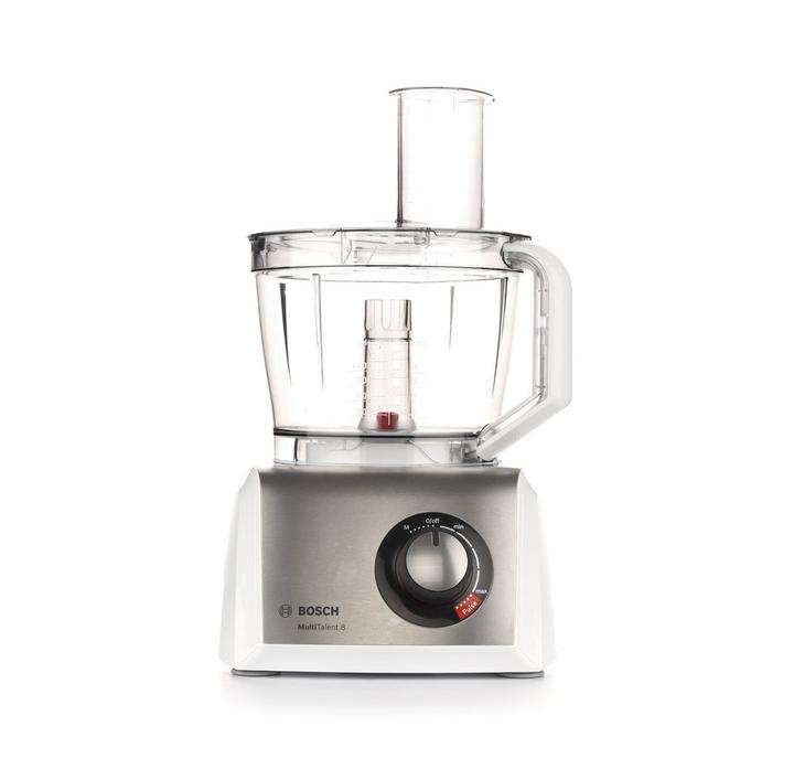 Bosch MultiTalent 8 3.9L Food Processor 1200W Brushed Stainless Steel White