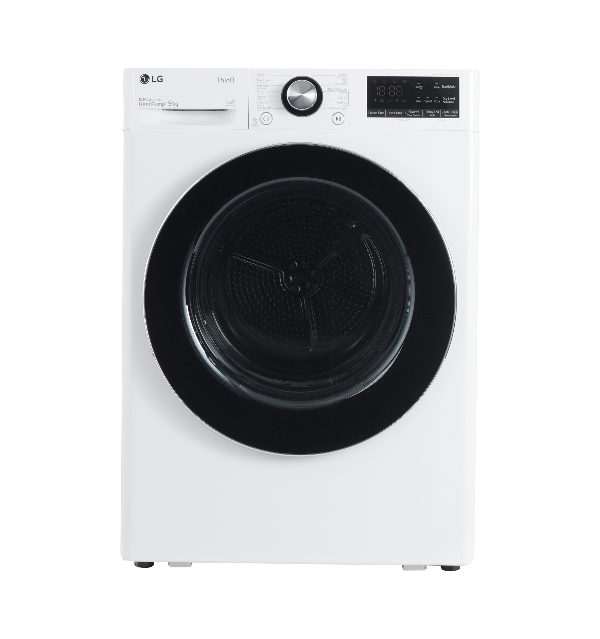 Buy LG Dryer, 9kg, Heat Pump, Dual Inverter, Sensor Dry,White in Saudi Arabia