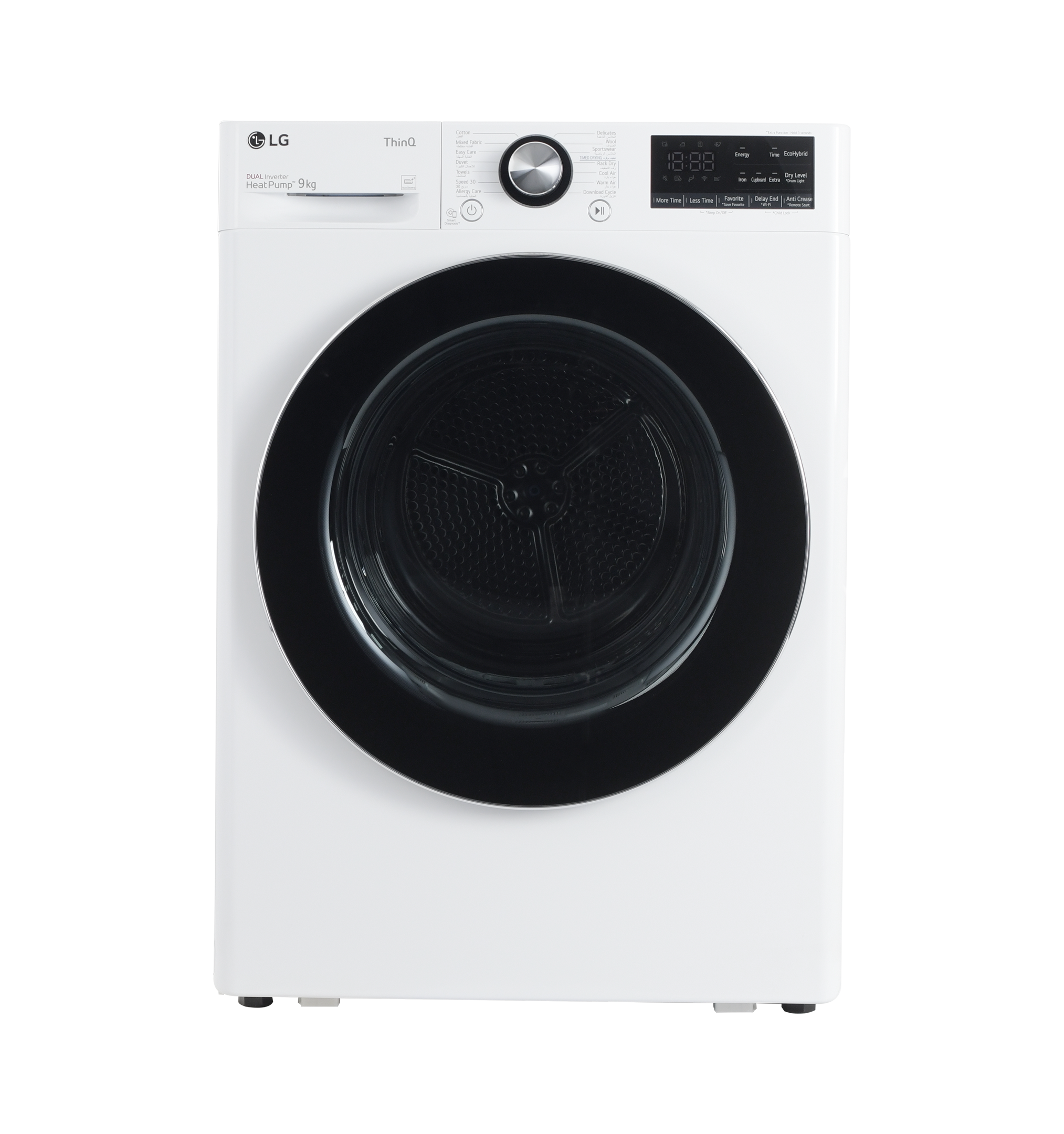 LG Dryer, 9kg, Heat Pump, Dual Inverter, Sensor Dry,White price in