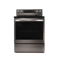 LG, Electric Range, 4 Black Ceramic Hobs 1 Warming Zone,Black Stainless Steel