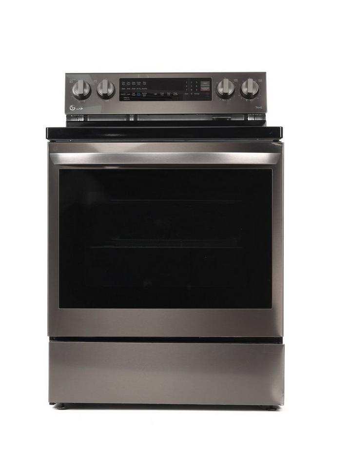 LG, Electric Range, 4 Black Ceramic Hobs 1 Warming Zone,Black Stainless  Steel - eXtra Saudi