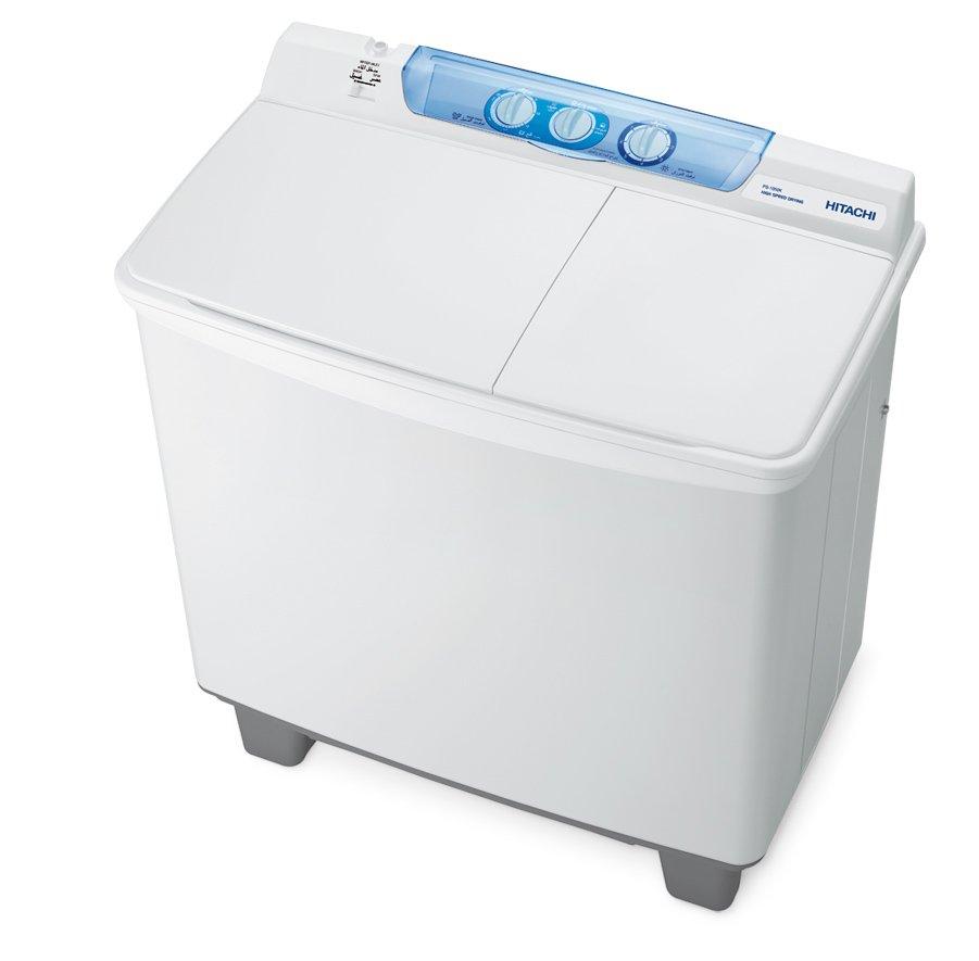 Hitachi Twin Tub Washer 10.5kg, Air Jet Spin Dry,White - eXtra