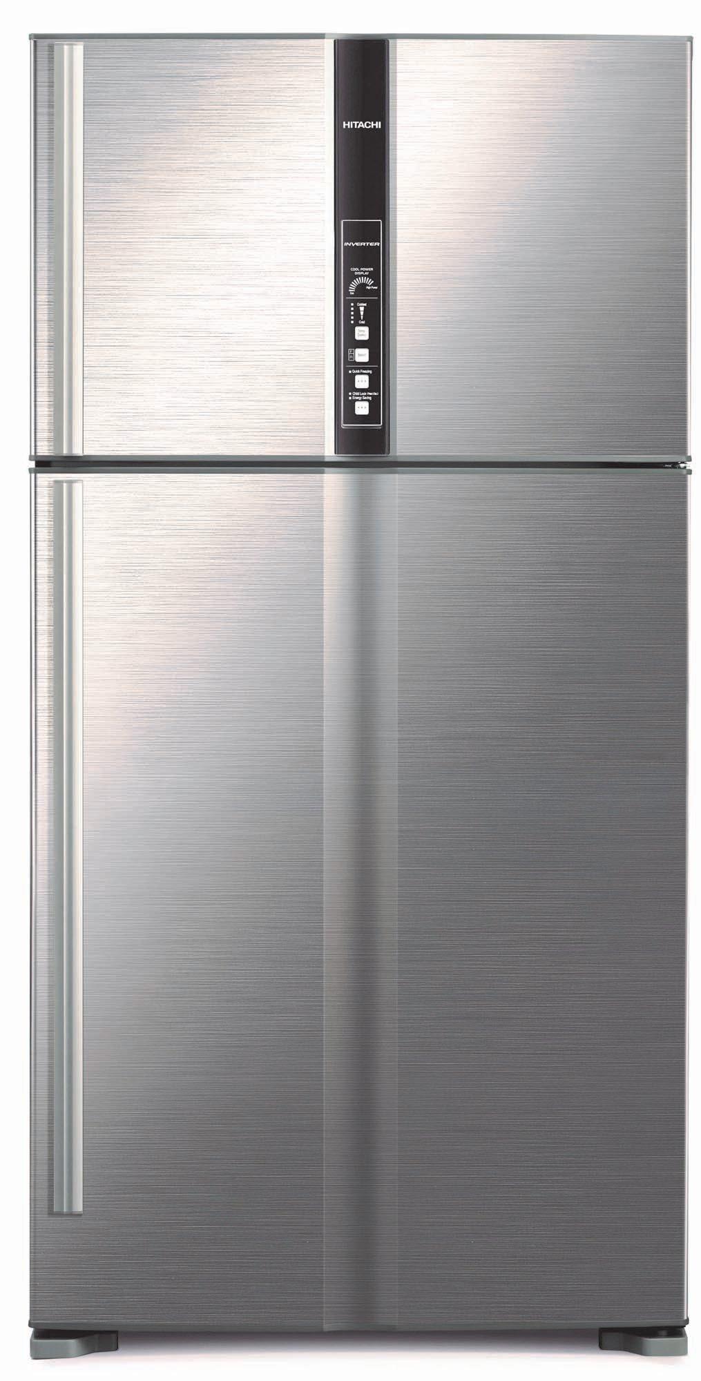 Hitachi Refrigerator 21.2 Cu.ft, Inverter Control,Brilliant Silver ...