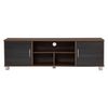 Homez, TV Table , Up to 65 Inch, Walnut/Back Ah