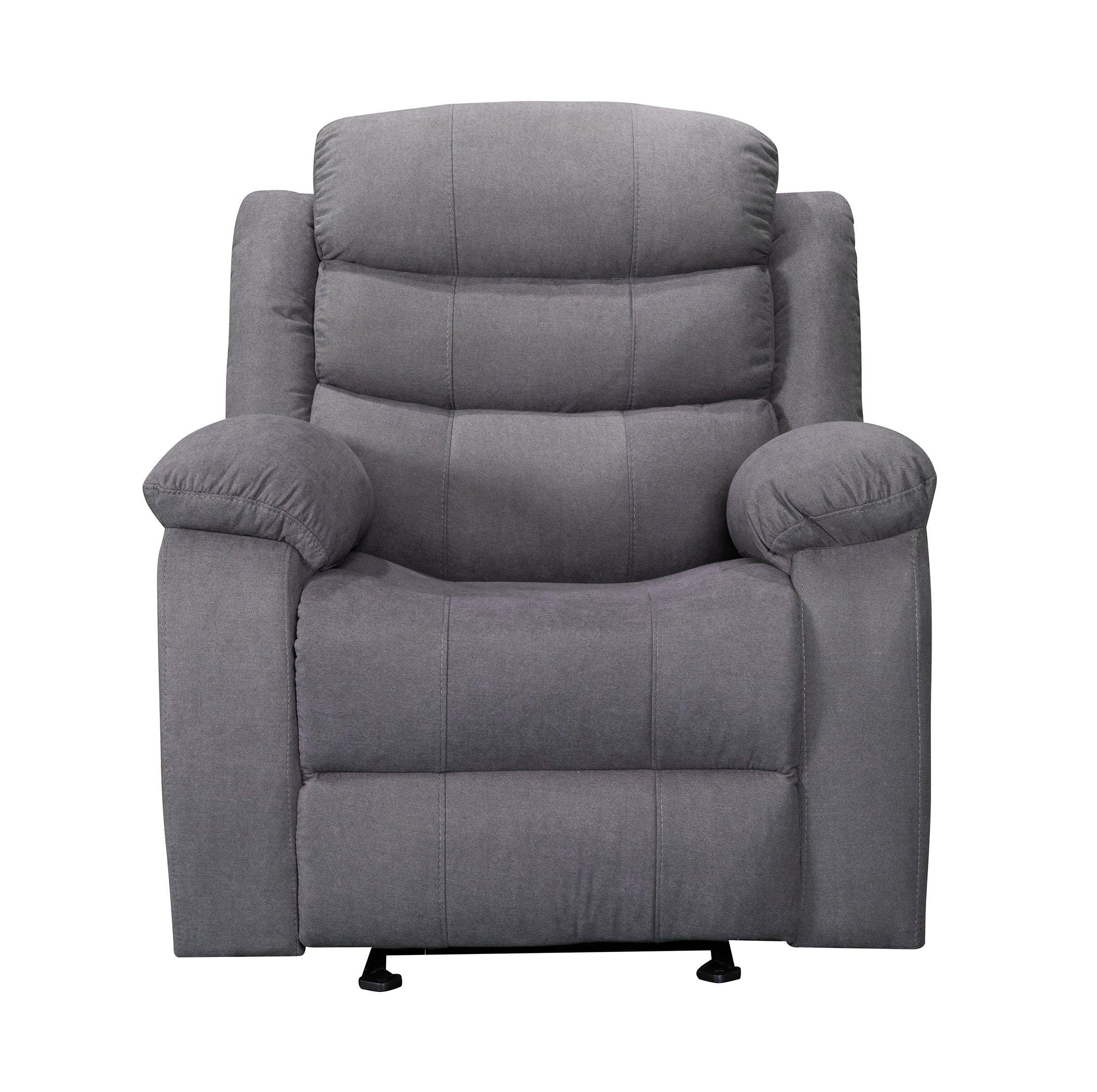 Homez, Recliner Chair With Rocking Function, Grey Colour, Fabric price