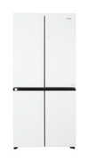 Haier Refrigerator 4-Door, 15.5 Cu.Ft./440 Ltrs, Inverter Compressor, White Glass